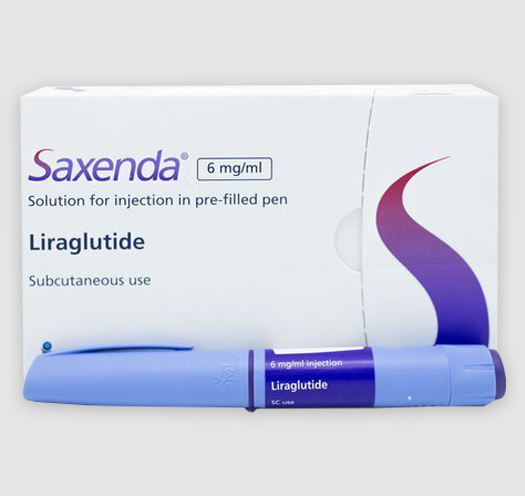 Saxenda liraglutide daily injection pen and box