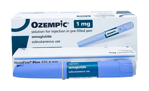 Ozempic Semaglutide pen and box